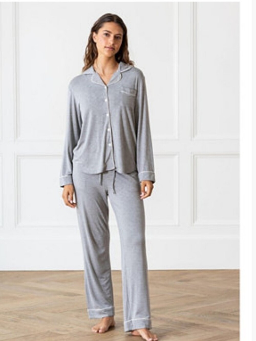 Cozy Earth Nwt Long Sleeve Stretch-Knit Pajama Set Size Small